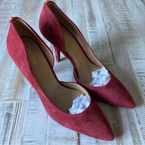 MICHAEL KORS Flex Suede D’Orsay Nathalie Pumps, Size 9